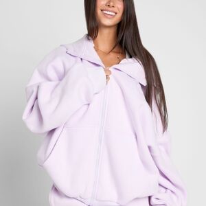 Comfrt Opal Pastel Zip Hoodie Set, Size Large